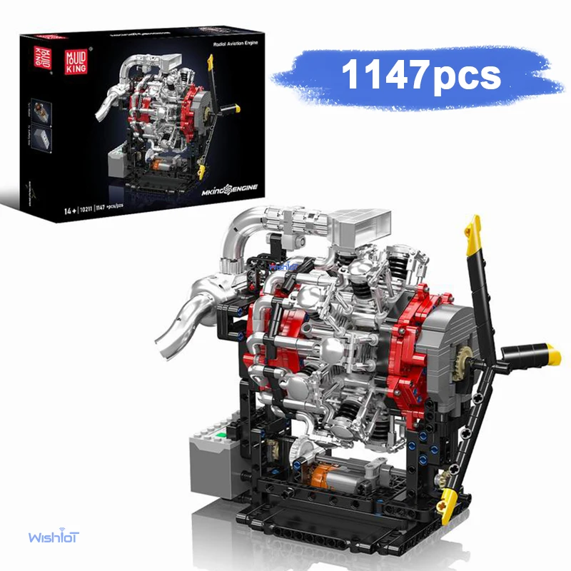 

10211 Radial Aero Engine Model 1147pcs Small Particle Large Military Model Kit Building Block set DIY Toys for Christmas Gifts