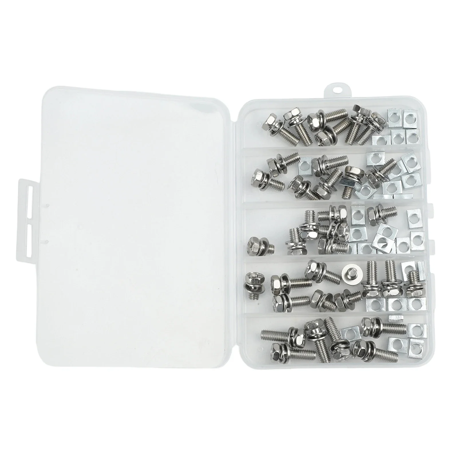 Garage Workshop 304 Stainless Screws Square Nuts For Fastening Stability 304 Stainless Steel Carbon Steel Zinc-plated