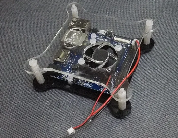 BPI-M2+ Acrylic case with Fan only for Banana Pi M2 Plus board  note： only shell