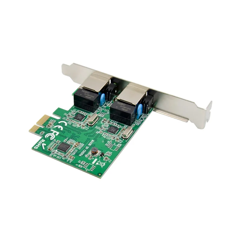 SUNWEIT ST707 PCIe X1 Dual Gigabit Network Card Realtek 8111F+ASM1082e Chipset Internal for Laptop Filtering