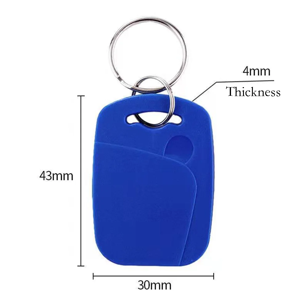 5/10pcs Rfid Smart Chip Access Control Center Authorized Tag Keychain Id 125khz Ic 13.56mhz Card Em/tk4100 Badge Token Read-only