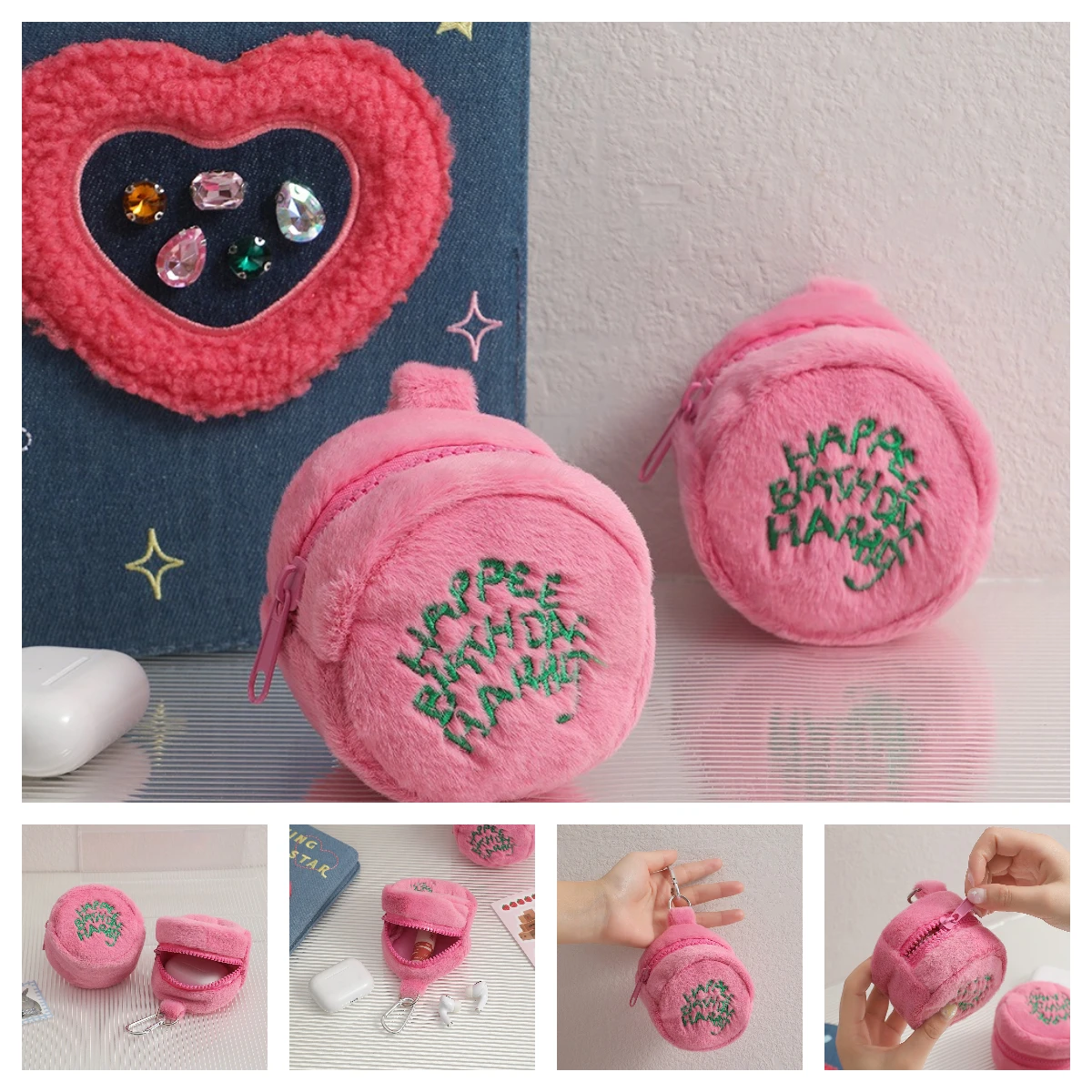 جديد Kawaii هاريز هاجر كعكة عيد ميلاد المرأة أفخم محفظة نسائية للعملات المعدنية بوترز الكرتون حقيبة التخزين حقيبة صغيرة فتاة المحافظ محفظة حقيبة نسائية للعملات المعدنية