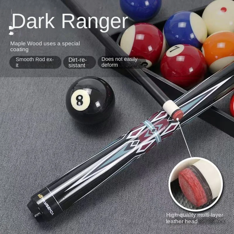 

Premium Pool Cue | 13mm Tip | Crafted from Grade A North American Hard Maple Hand-Polished for Exceptional Striking Feel