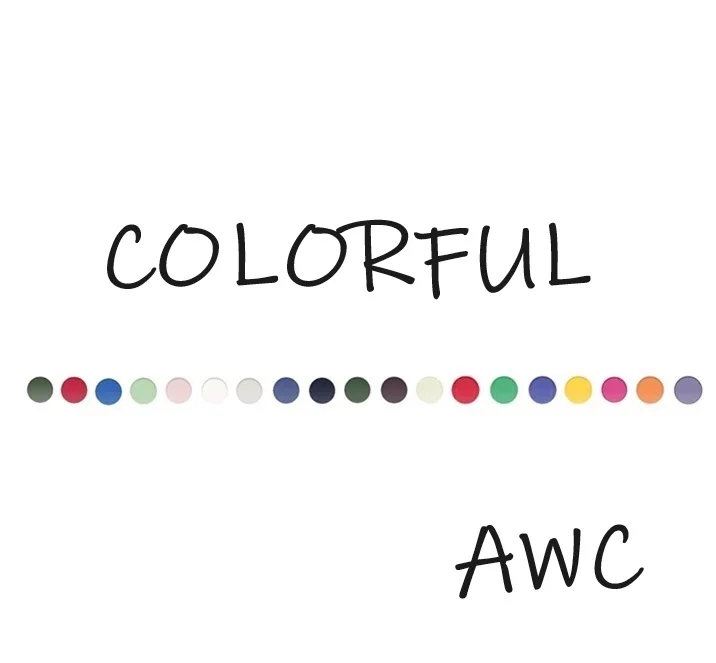 AWC สายเจลนิ่มซิลิโคนสำหรับนาฬิกา49มม. 38มม. 40มม. 42มม. 44มม. 41มม. 45มม.