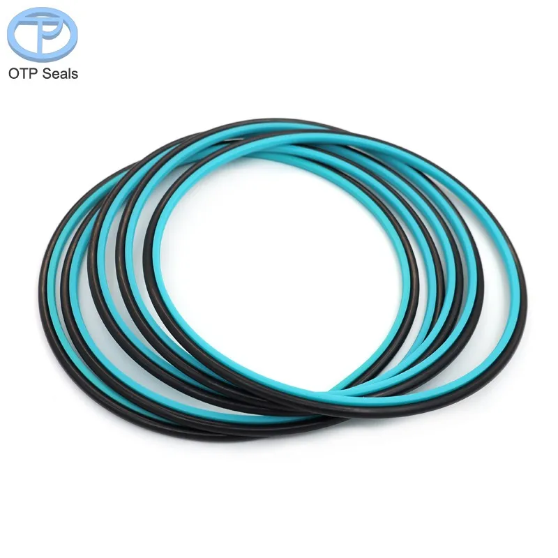 Custom Seals PU & O-Ring Combined Piston Rod Seal 180x195.1x6.3mm Step-Design Hydraulic Cylinder Seal Sealing Solutions OEM ODM
