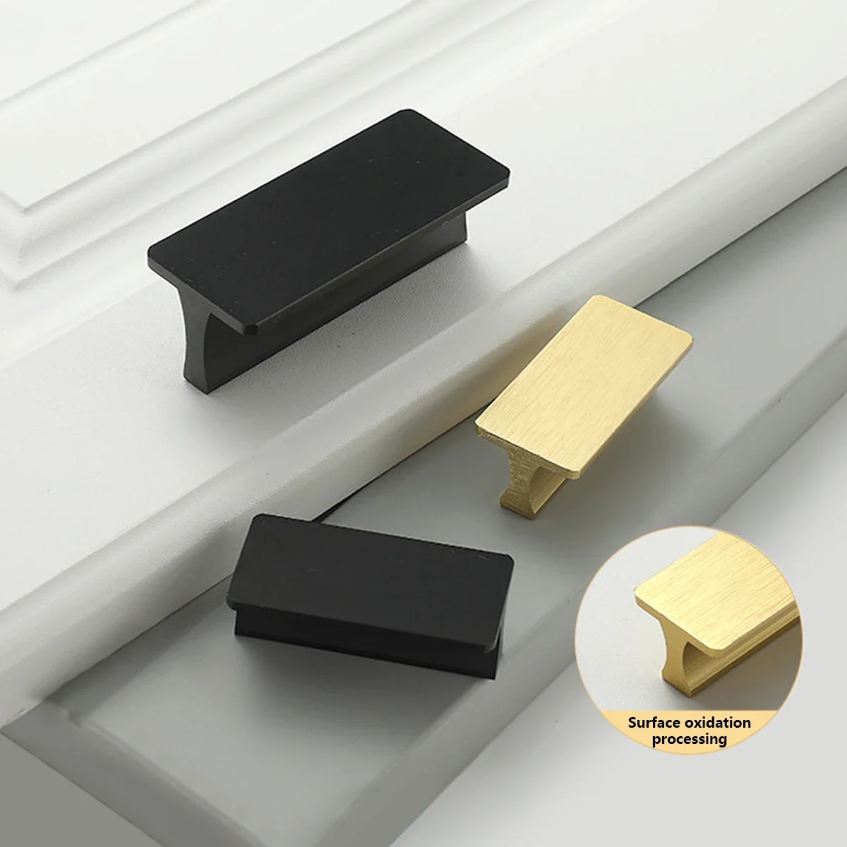 Luxurious Nordic Aluminum Alloysingle Pull - Perfect for Home Kitchen Door Drawer Cabinet - Matte Black & Golden
