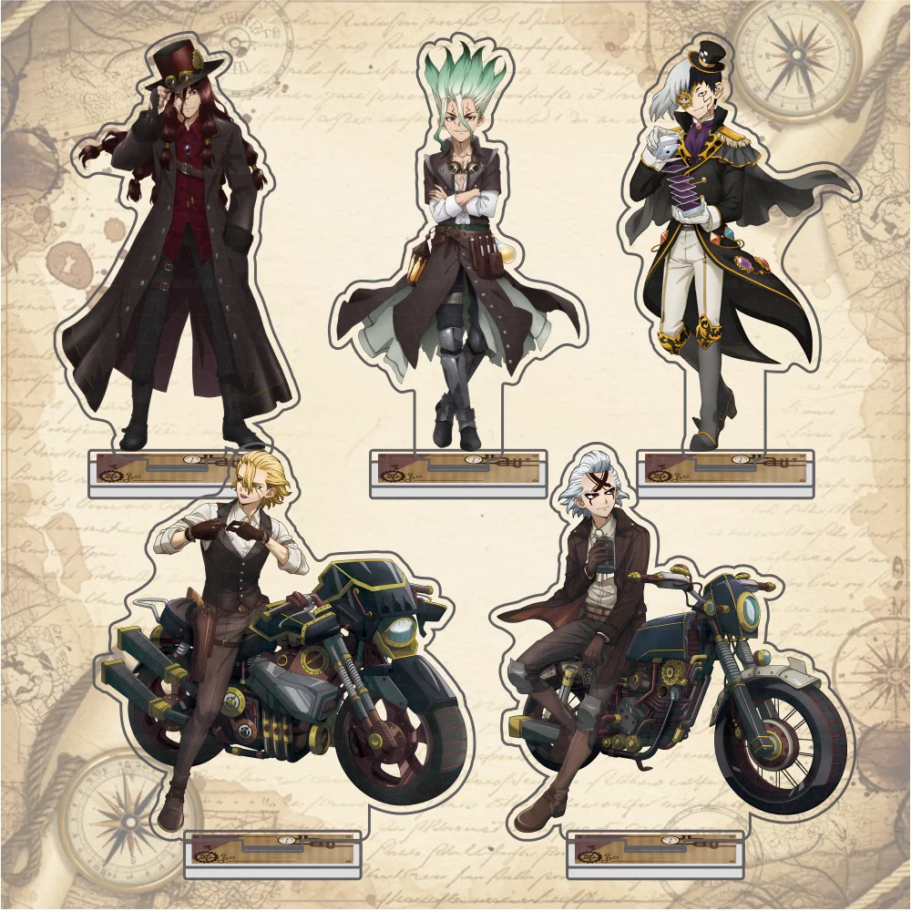 أنيمي الدكتور ستون الاكريليك الوقوف Ishigami Senkuu Asagiri Gen Nanami Ryusui الشكل عرض السلع جمع مكتب زينة زخرفية #1