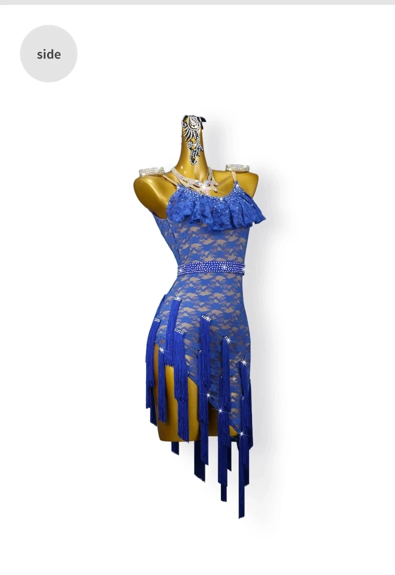 2026 Mädchen Latein-Tanzkleid Sportanzug Elegante Kleidung Abendkleid Kabarett-Rock Damen Sexy Trainingskleidung Wettbewerbs-Tanzkleidung – Detail 8