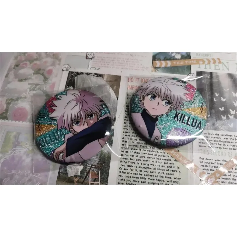 Hunter × hunter anime periférico killua zoldyck crachá mochila roupas decoração acessórios fãs coletar presentes