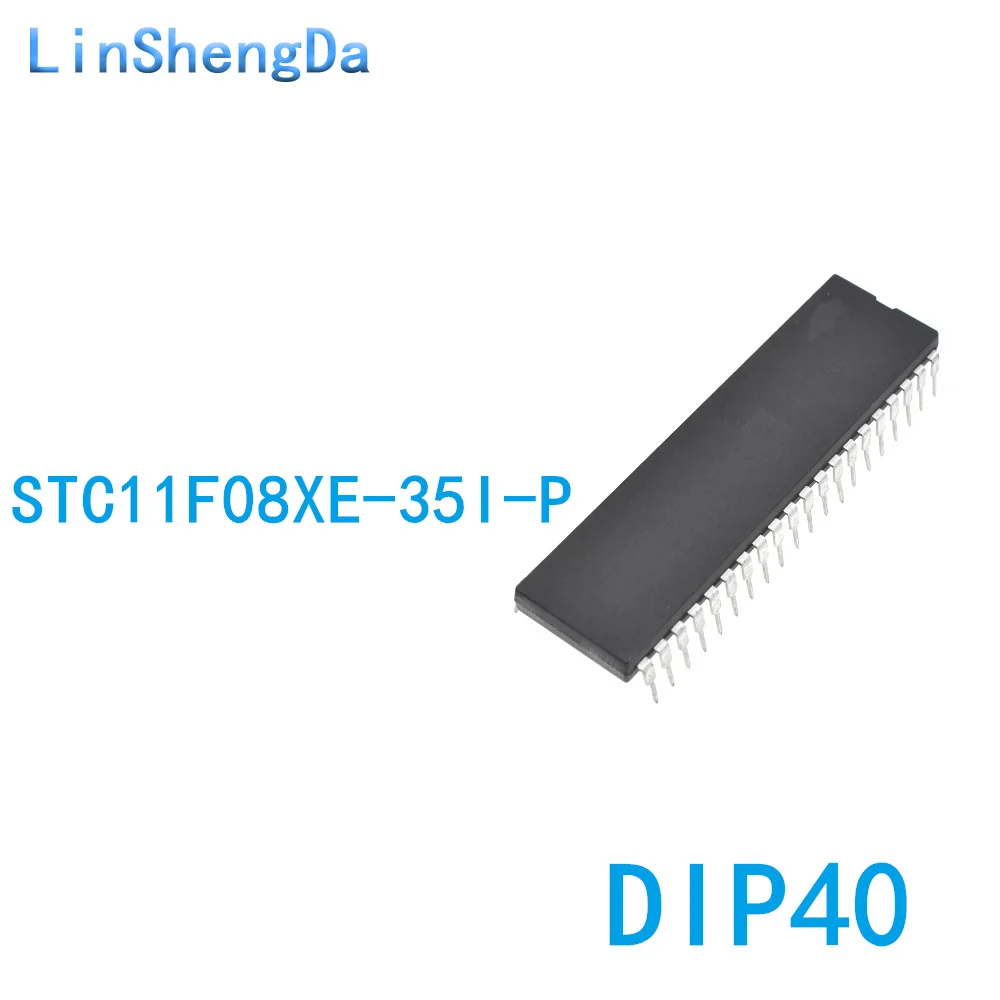 

10PCS STC microcontroller chip STC11F08XE-35I-PDIP40 inline DIP40