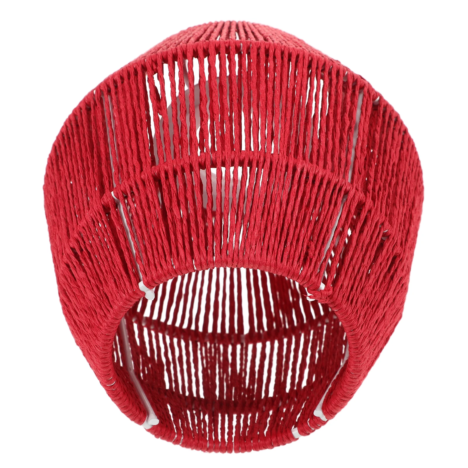 

Suspended Paper Rope Lampshade Rustic Vintage Style Durable Metal Frame Home Café Bar Decoration Light Cover Farmhouse Hotel