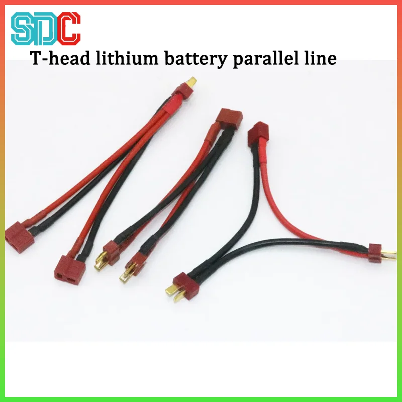 T-Plug Y Wire Harness Female to Male T Plug Parallel Battery Pack Connector Cable For Rc Lipo Battery Rc Model