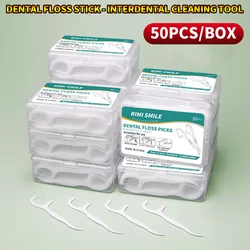 150/300PCS - Boxed dental floss stick - interdental cleaning tool