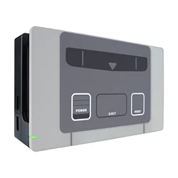 eXtremeRate Custom Faceplate, Grip DIY Replacement Housing Shell for Nintendo Switch Dock - SFC SNES Classic EU Style