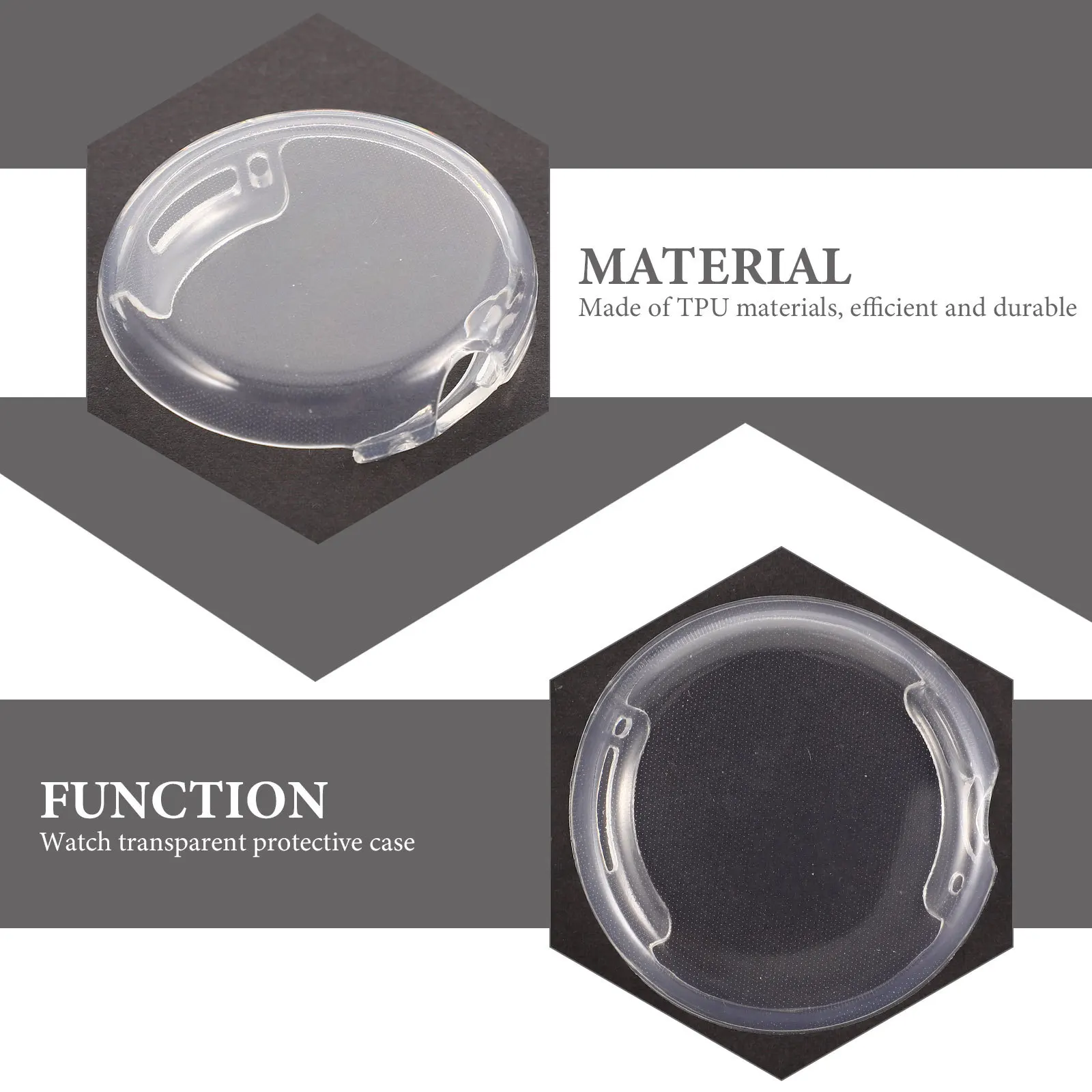 

Watch Protector Scratch Prevention Durable Detachable Case Precise Cutouts for Watch Screen Access