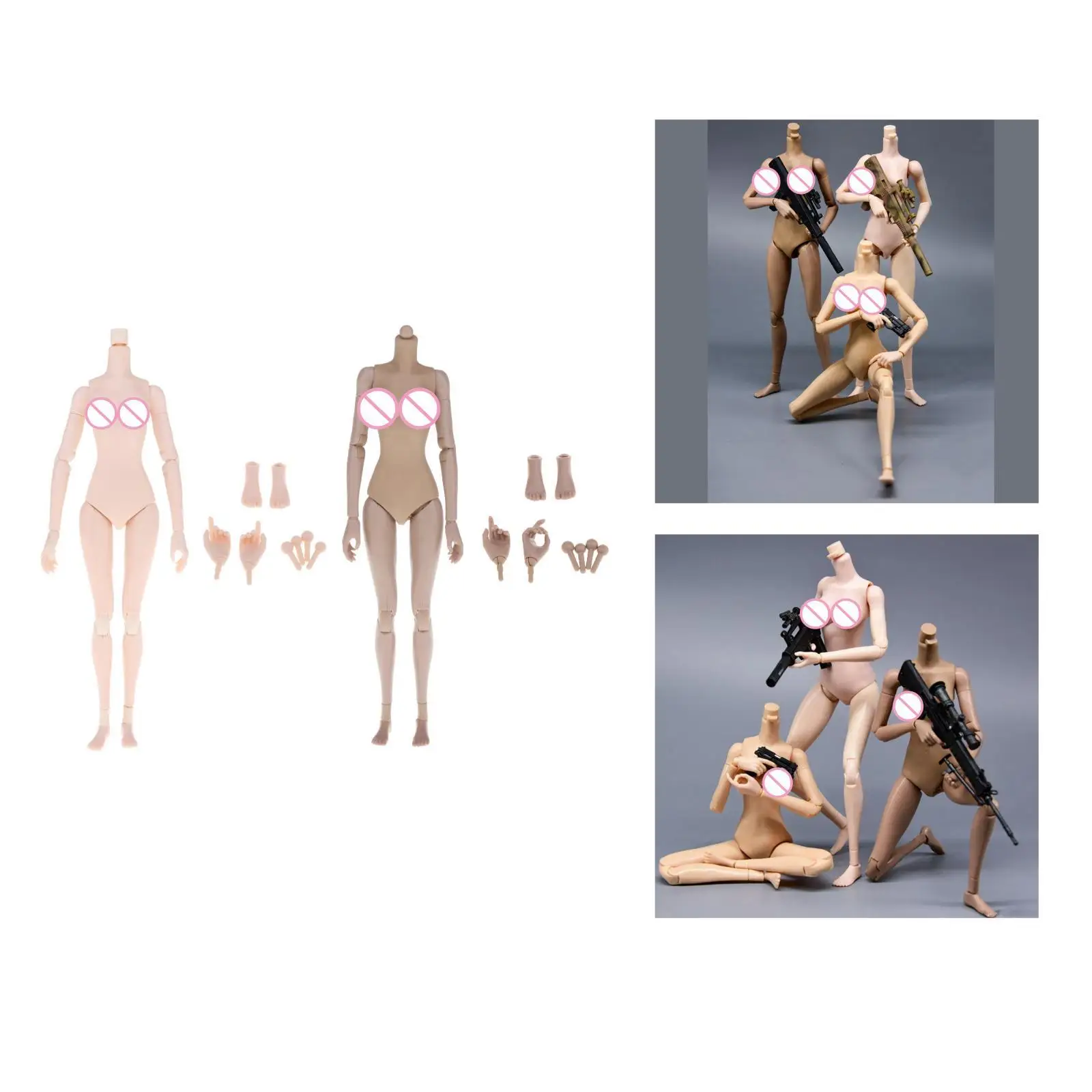 

Подвижные суставы масштаба 1:6, женское тело, большая грудь, кукла, фигурка, игрушка со сменными аксессуарами для HT, принадлежности для самостоятельного изготовления, 10 дюймов