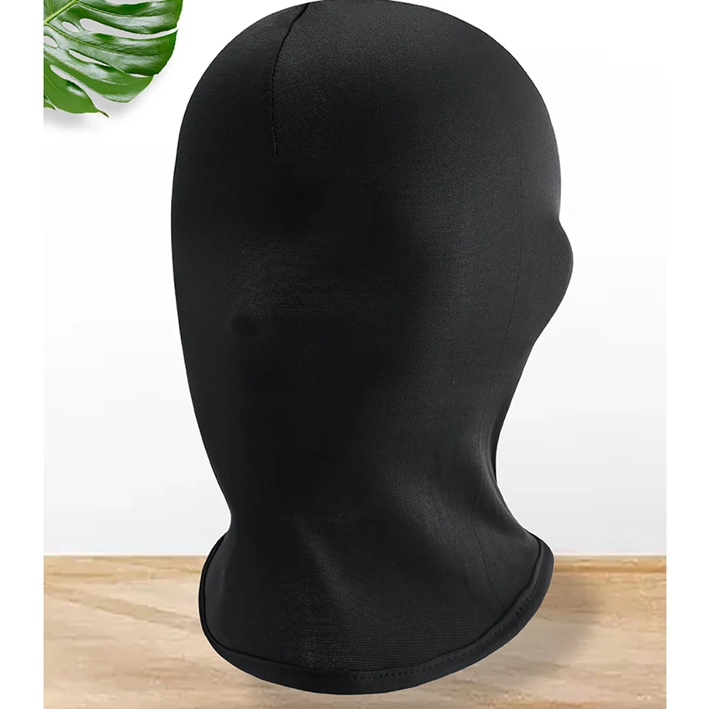 Cosplay Black No Hole Polyester Head Cover Hat Women Men Simulate CS Balaclava Cap Sun Uv Protection Bike Motorcycle Ski Mask
