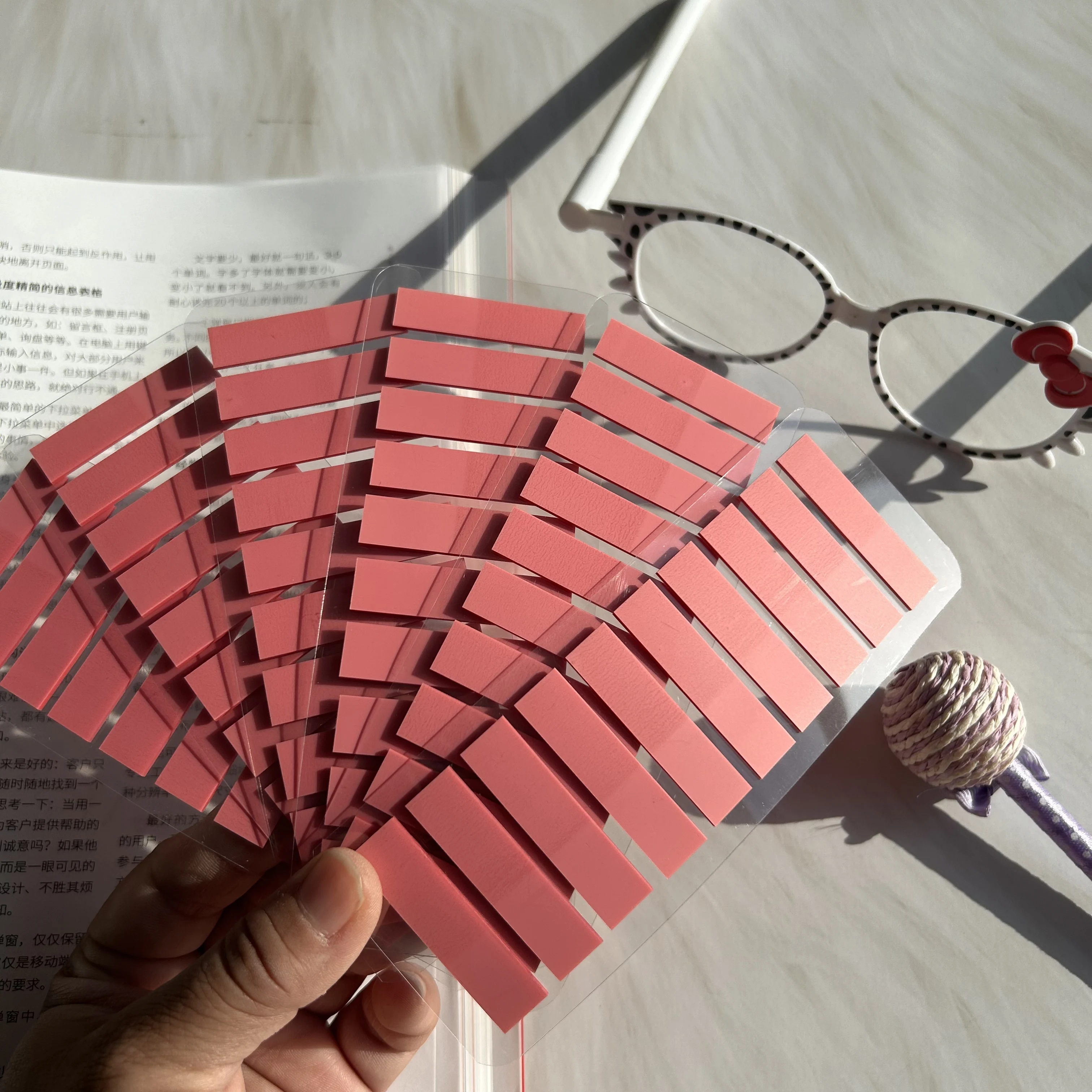 1600Pcs Colorful Sticky Tabs 6-Pack Transparent Index Page Markers Book Annotation Flags for Easy Document Navigation