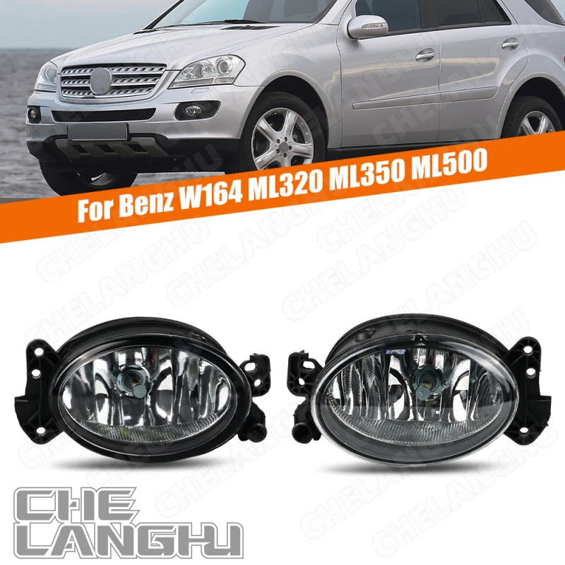 

Pair Fog Light For Mercedes-Benz W204 C230 C250 C300 C350 W212 E350 E550 W164 W245 2009 Car Front Bumper Fog Lamps With LED Bulb