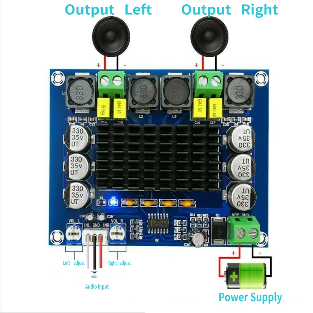 50WX2 2.0 Power Amplifier Board Hifi
