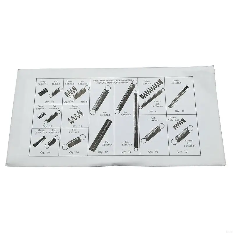 Description Picture 4 of item652F Multifunction 200pcs Spring Set Comprehensive 200pcs Spring set Essential Spring Assortment for Maintenance & Crafting