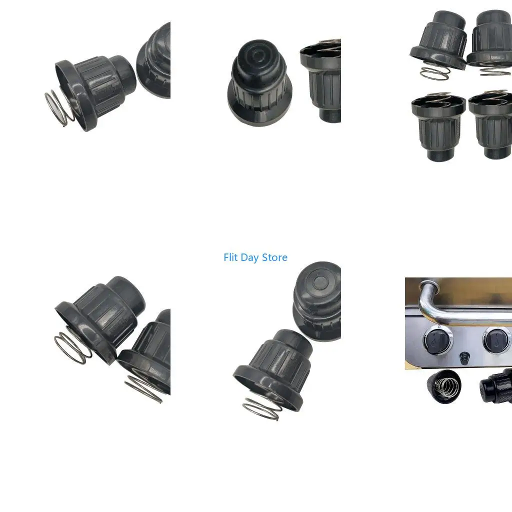 F92C 2Pcs Gas Grill Igniters Button Caps with Spring Push Button Ignition Replacement Kits Generator Knob Accessories
