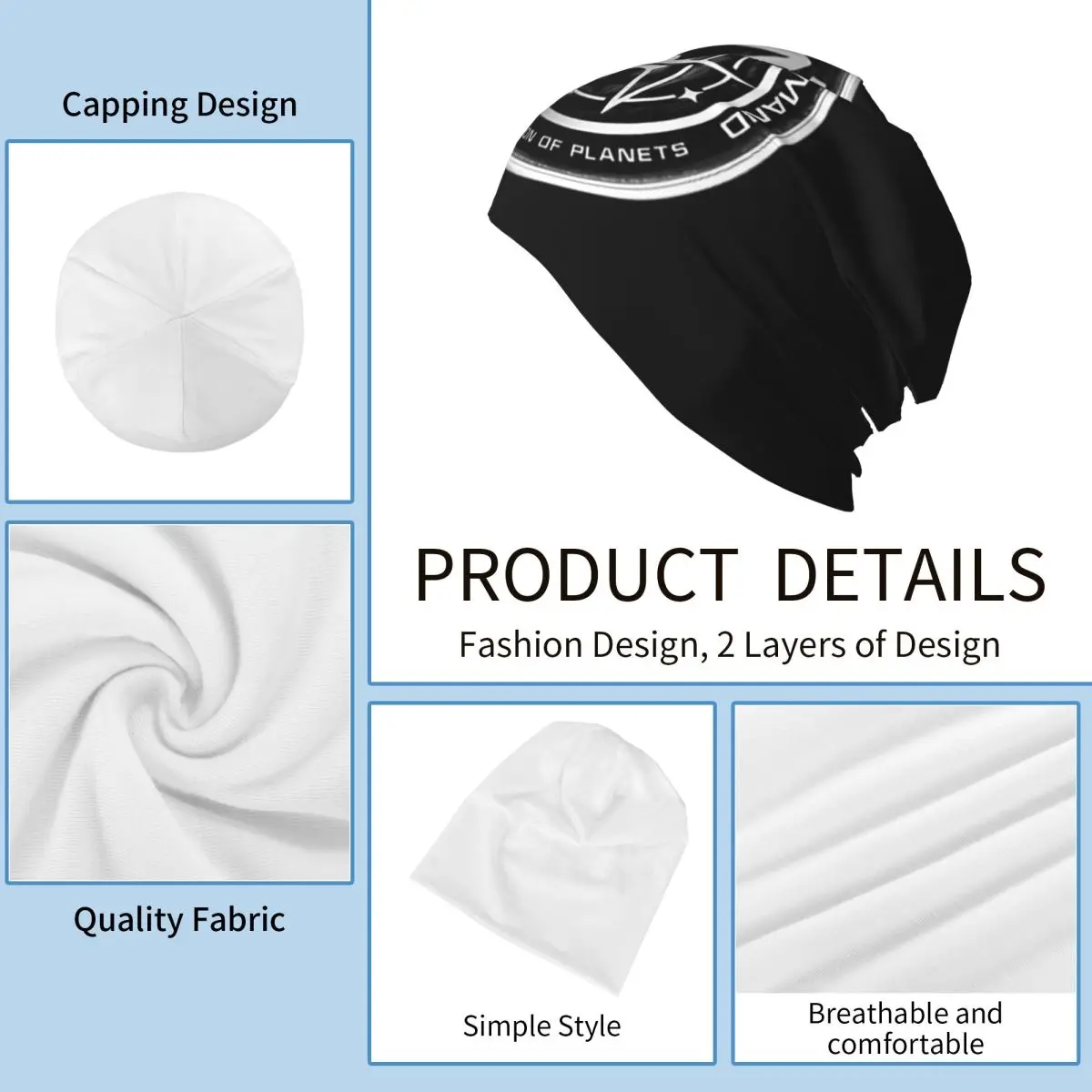 ستار تريكس الخيال العلمي المسلسلات التلفزيونية Skullies قبعة حريمي دافئة الخريف في الهواء الطلق قبعة محبوك بونيه قبعات للرجال النساء الكبار #5