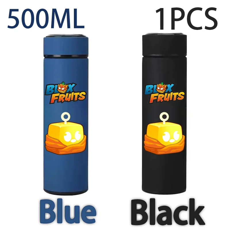 550 مللي Blox الفواكه معركة لعبة أسود أزرق ماتي كوب زجاجة فواكه شيطان Blox الفواكه كوب ماء الأطفال والكبار شرب كوب ماء