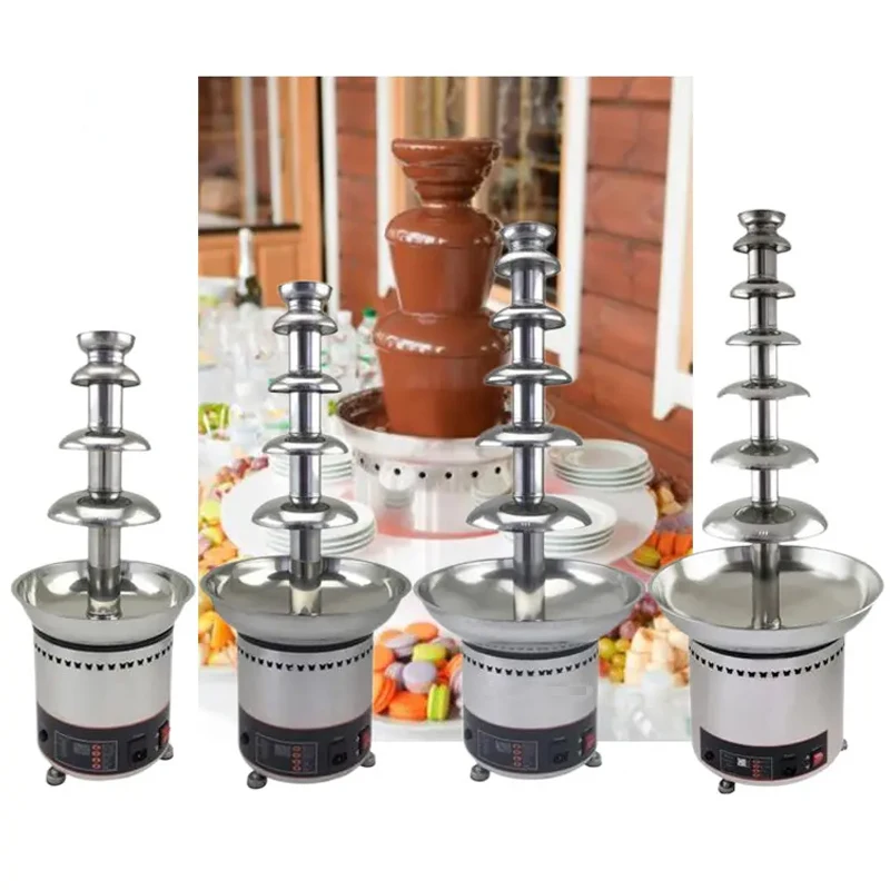 Commercial Stainless Steel Chocolate Waterfall Fountain Machine