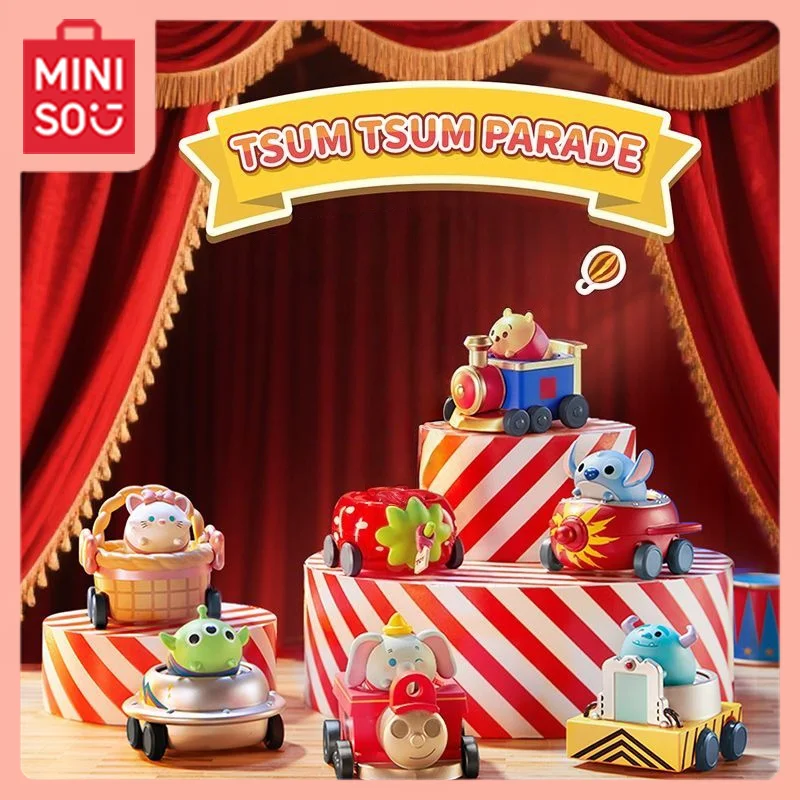 

MINISO Kawaii аниме мультфильм свободный фестонированный автомобиль серии Grand Parade фигурка слепая коробка милый настольный аксессуар подарок игрушка