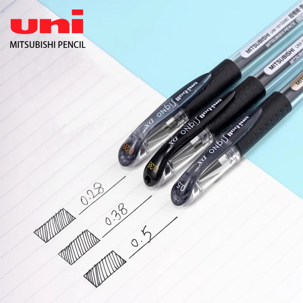 

Japan UNI Gel Pens Set UM-151 Bullet Tip 0.28/0.38/0.5mm Ballpoint Pen Fast Dry School Supplies Cute Stationery Pens for Writing