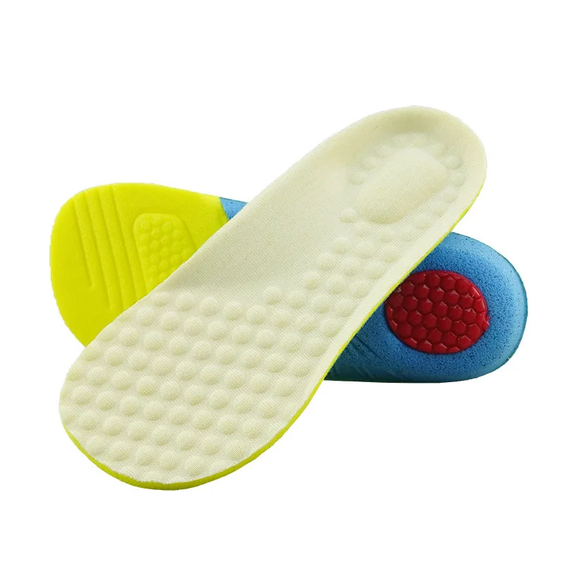 Breathable Insole Children Wear Resistance Sweat Absorption Sports Insole Arch Correction Flat Foot Support Insertion Pad 1 Pair