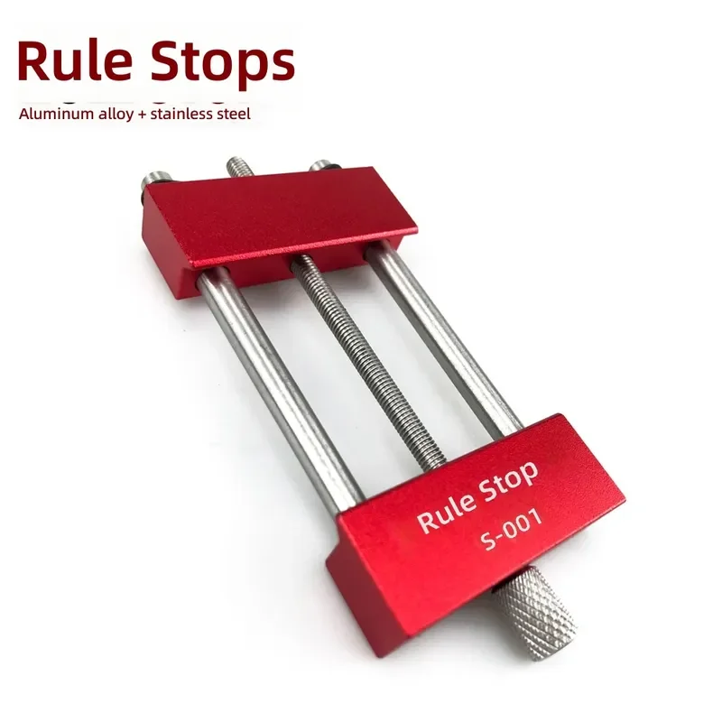 Aluminum Alloy Ruler Stop Multifunctional Positioner Retainer Clamping Distance 6-60mm Adjustable Limiting Block for