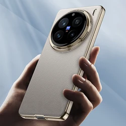 GKK Original Case For Vivo X200 Pro Mini Luxury Plating Plain Leather Camera Protective Hard Cover For Vivo X200 Pro Mini Case