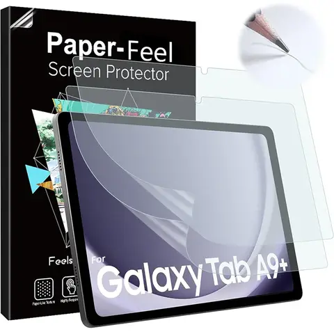삼성 갤럭시 탭 A9/A9 플러스/탭 S6 7 8/탭 S6 7 8 플러스 눈부심 방지 PET 태블릿 Paperfeel 필름용 종이 느낌 화면 보호기