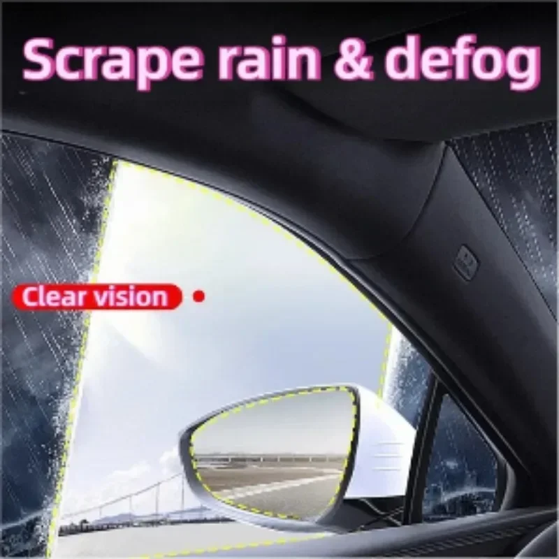 Car Rubber Side Window Wiper Glass Wiper Dual Wiper Blade Against Rain Fog for Mazda CX50 Axela