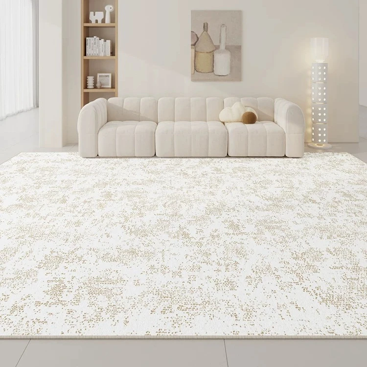 Carpet living room cream wind soft and comfortable thickened silent waterproof anti-fouling non-slip crystal velvet carpet