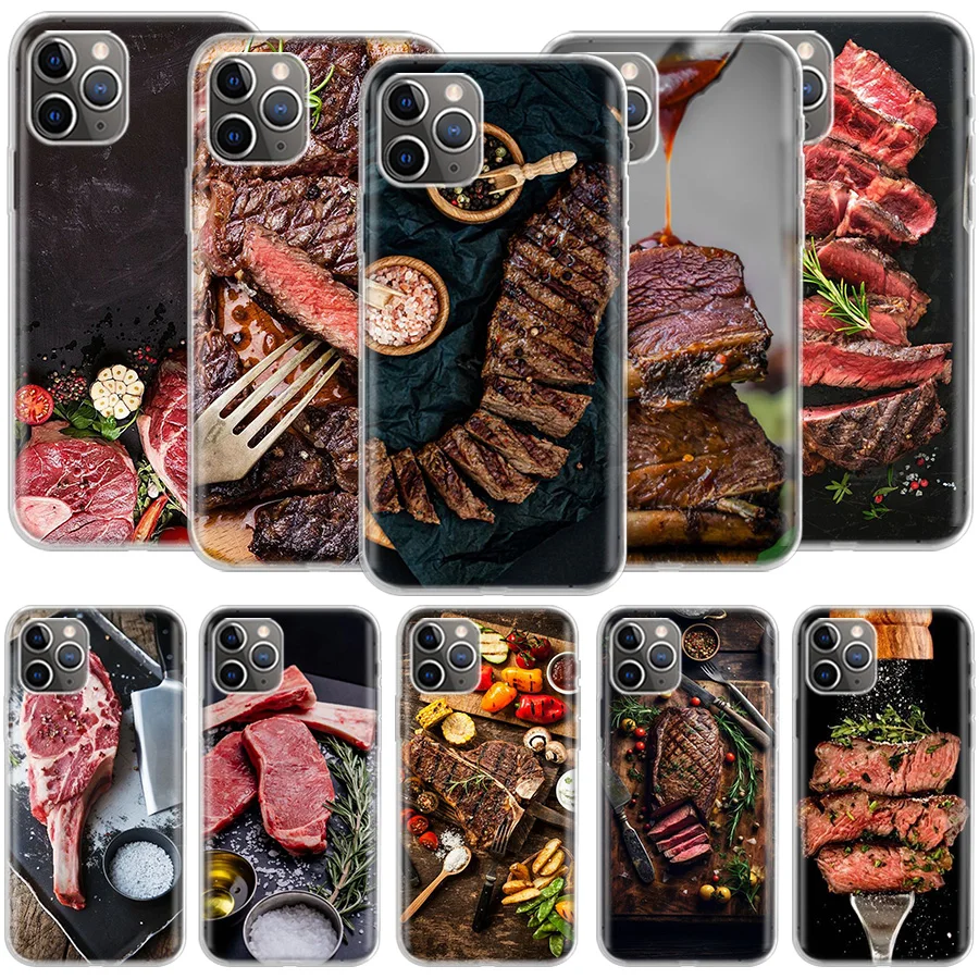 Tomahawk Steak Perfect Barbecue Phone For Apple Iphone 14 12 13 15 Pro Max Mini 11 16 Plus X XS XR Case SE 2020 Shell Cover Cle