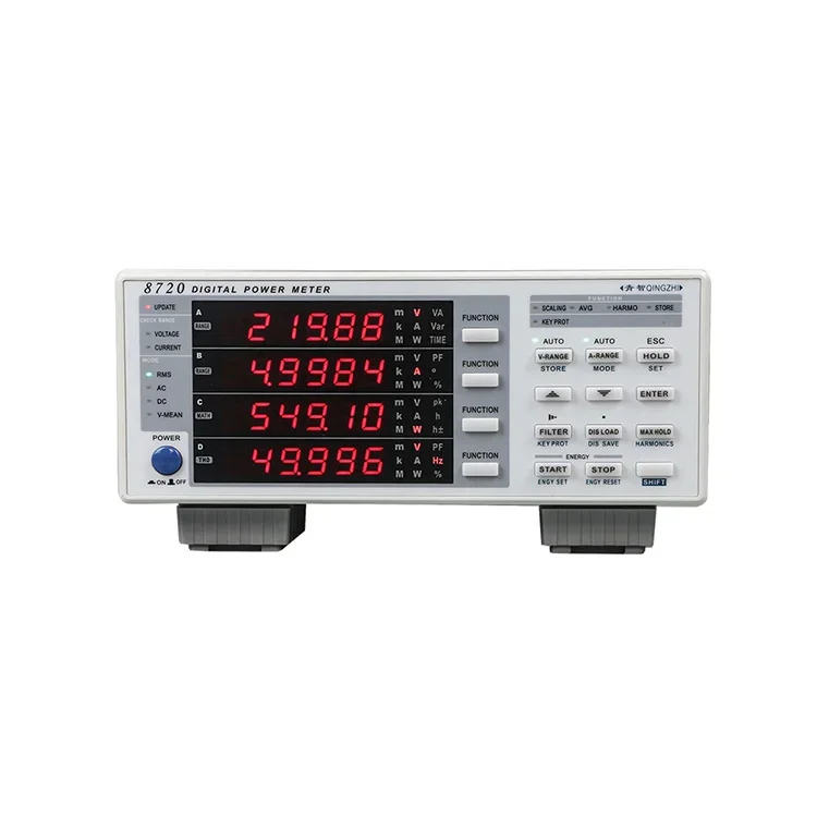 Electrical parameter tester Single-phase digital power meter 8716B1 8720 8730C Four windows 8710C