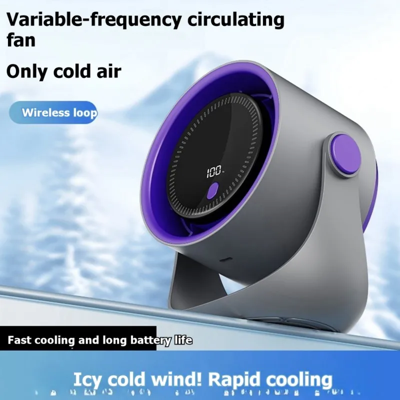 

A66T-Quiet USB Rechargeable Oscillating Fan - Wall Mountable, 6+ Blades, 1200-2000Mah Battery