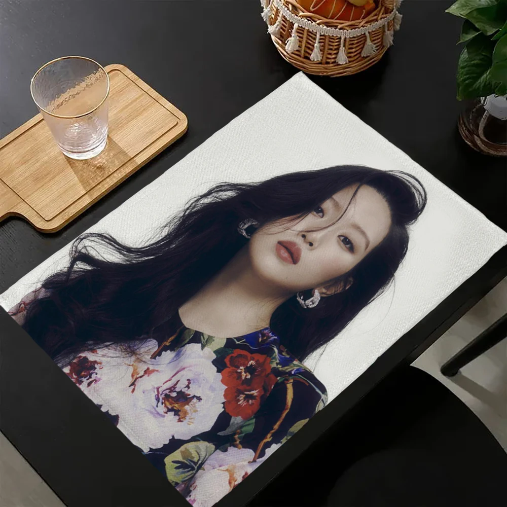 1 шт. Mun KaYoung салфетки для кухни, обеденного стола, мексиканской кухни, тако, реклама, вкусная еда, коврики для стола, льняные моющиеся