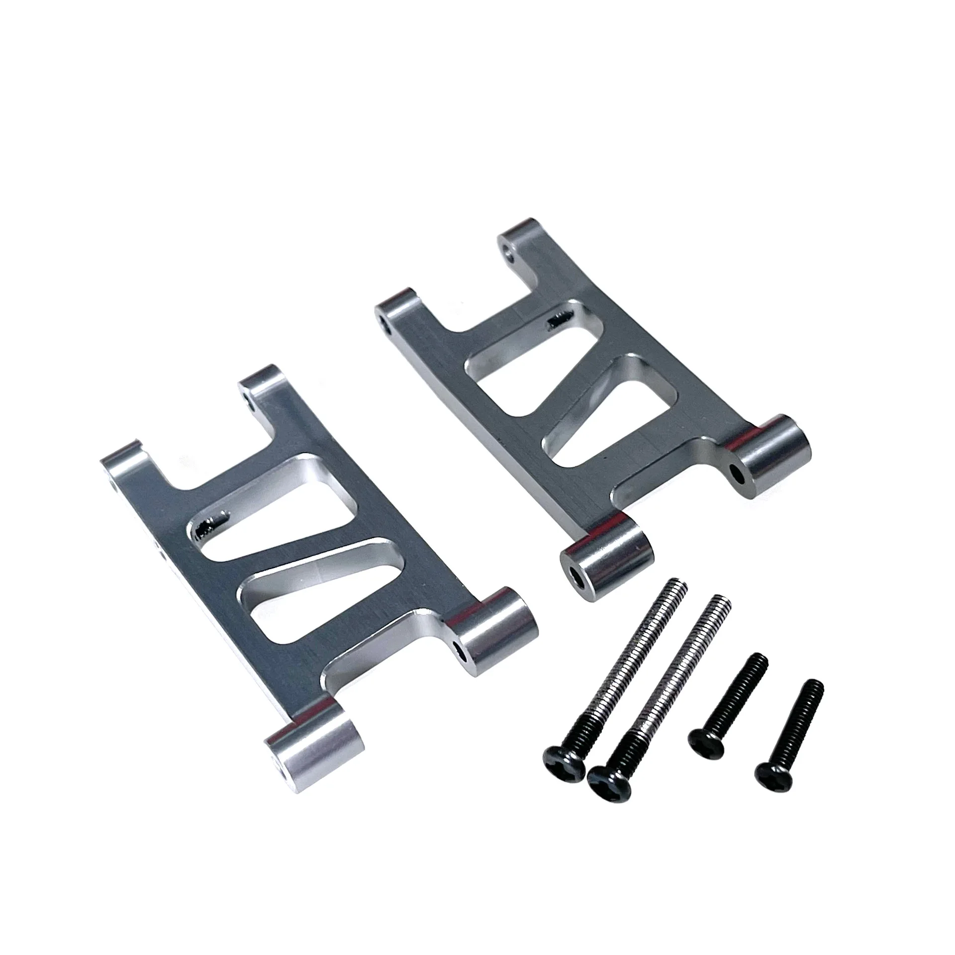 MJX 1/14 brazo inferior trasero de Metal mejorado apto para piezas de coche 14301 14302 RC, reemplazo de enlace de suspensión de aleación de aluminio