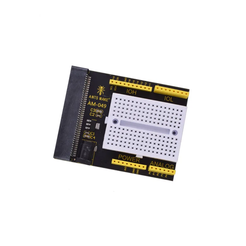 Placa de expansión de prototipo de Microbit, tablero de desarrollo, tablero de aprendizaje educativo, placa de pruebas multifunción, Python