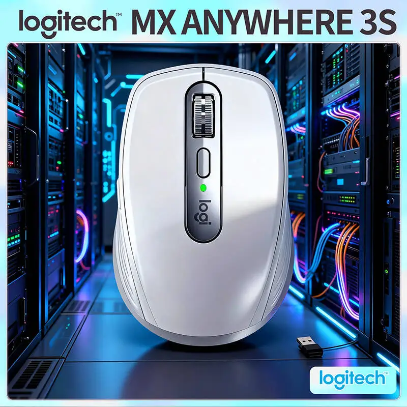 

Logitech MX Anywhere 3S Advanced Wireless Mouse, 90% Quieter Clicks, 8K DPI Darkfield, Multi-Device
