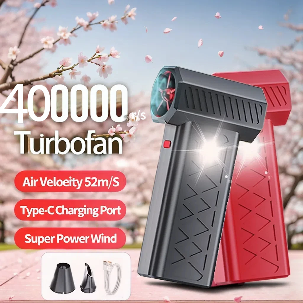 

Violent Fan 400000RPM Powerful Air Blower Turbo Fan with LED Display& Lighting Dust Cleaner 6 Speeds Brushless Turbo Jet Blower