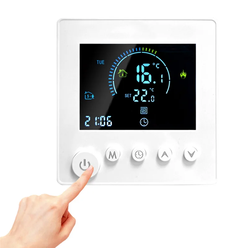 TUYA Wifi Thermostat Temperature Controller Water Electric Floor Heating TRV 16A Digital LCD Display Wall Mounted Durable