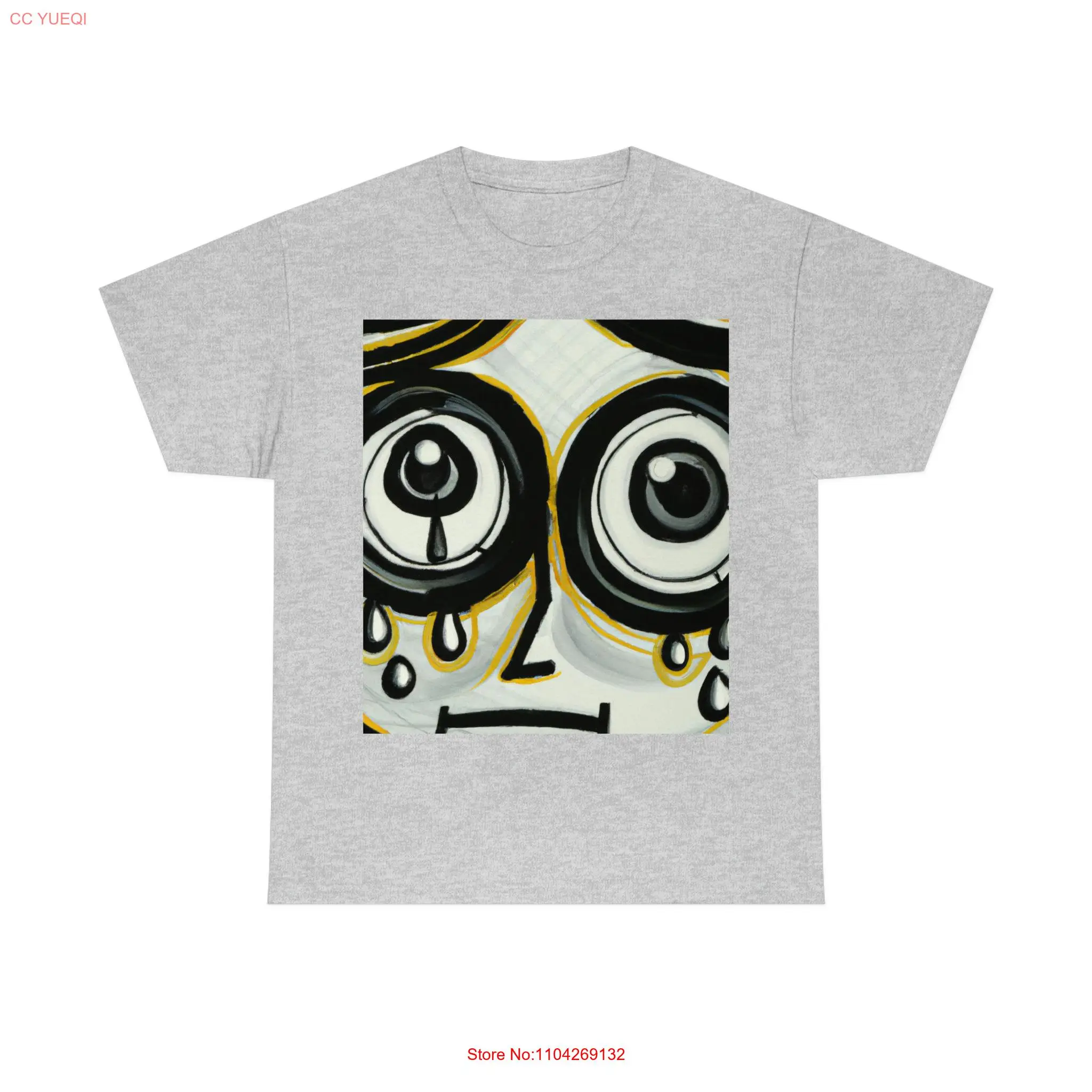 Make a Statement with Our Vibrant Sharp Heavy Cotton T Shirt Big Eyed Soul long or short sleeves