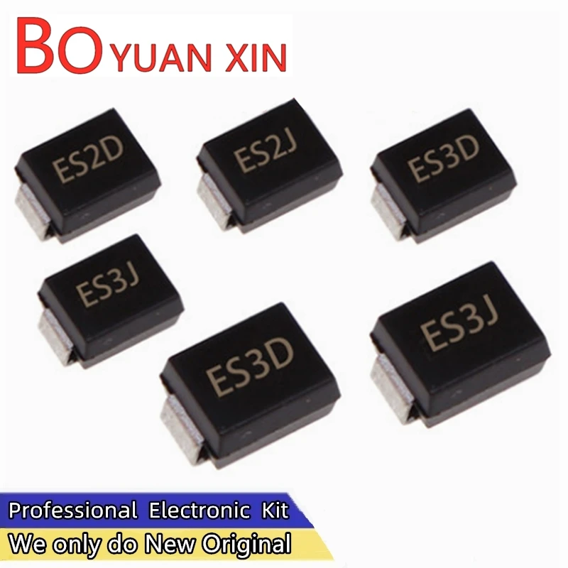 50 PCS   Fast Rectifier Diodes ES3D ES3JBF ES2G ES3J ES2J ES2D ES3G 1A 2A 50V 100V 150V 200V 300V 400V 600V 1000V DO-214AA SMB