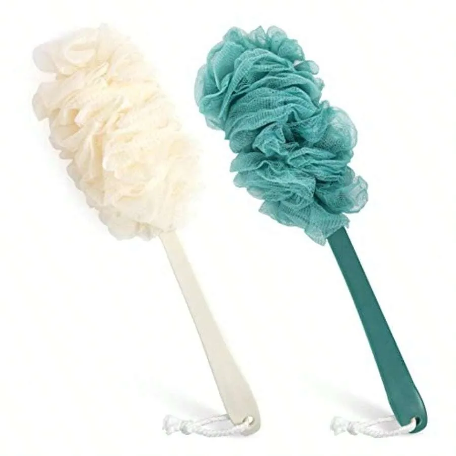 

2Pack Back Crub For Hower Loofah Pon Hower Br Uing Body Eoliating With Long Handle Loofah On A Tick For Men Wen Bathing Acceori