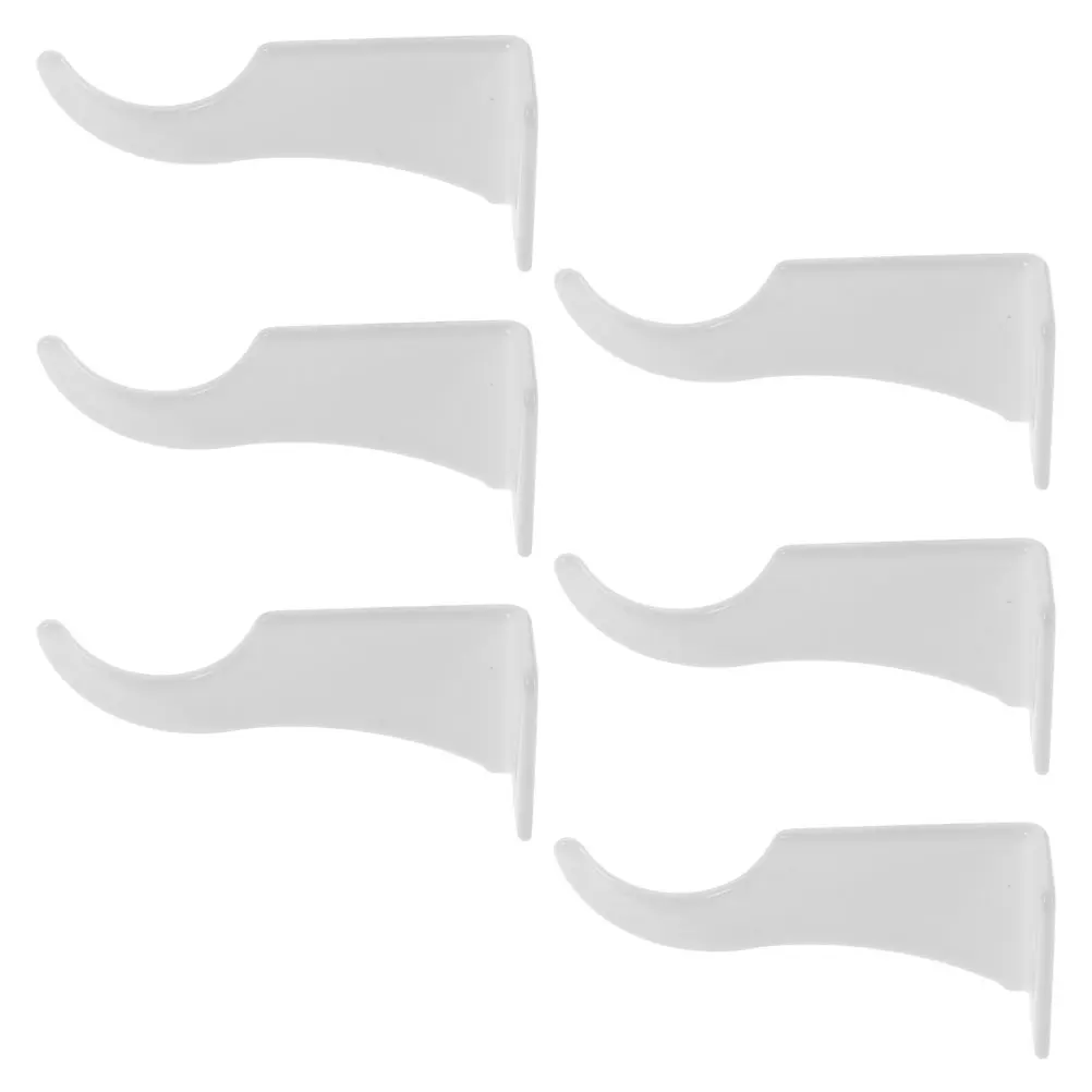 

6 Pcs Hooks Radiator Towel Rack Coat Hanger Wall Mount Heavy Duty Steel Bracket Storage Clothes Hat Key Holder